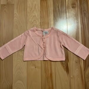 Janie jack pink cardigan
